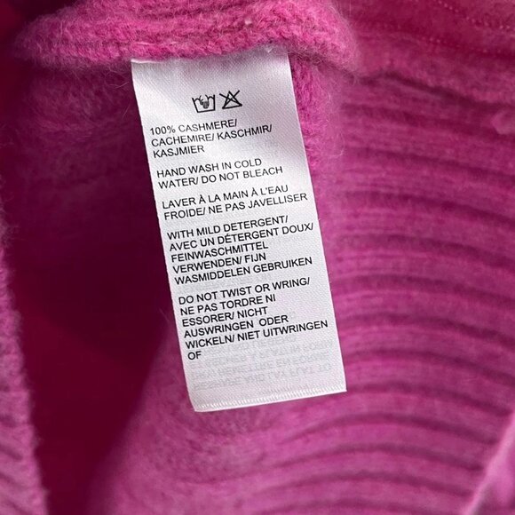 Saks Fifth Avenue 100% Cashmere Pink Sweater Size Small - Picture 5 of 6